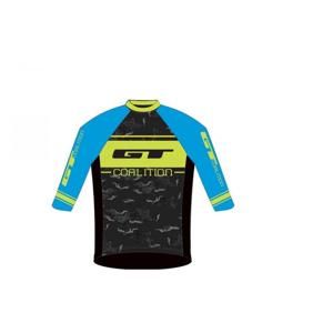 Gt Freeride Blue/yellow cyklistický dres - XXL