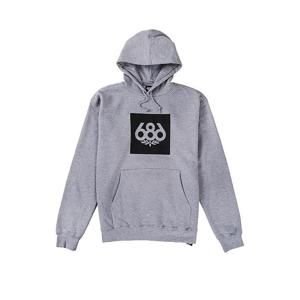 686 Knockout Pullover Hoody Heather Grey (HT) mikina - XL