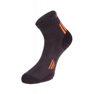 Alpine Pro AXION 3 šedo oranžové ponožky POUZE M - EU 39-42 (VÝPRODEJ)