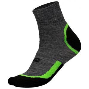 Alpine Pro GENTIN 2 šedo zelené ponožky - S - EU 35-38