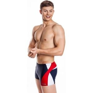 Aqua Speed Alex pánské plavky s nohavičkou - XL - tm. modrá-červená