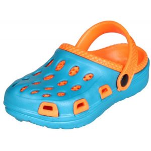 Aqua-Speed Silvi dětské pantofle POUZE 27 - modrá-oranžová (VÝPRODEJ)