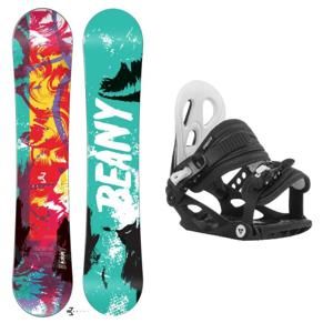 Beany Action dětský snowboard + vázání Gravity G1 jr black/white  - 120 cm + M ( EU 38 )