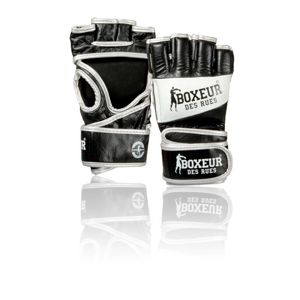 Boxeur BXT-5134, Rukavice pro MMA, černo-bílé - BOXEU BXT-5134, Rukavice pro MMA, černo-bílé, vel. S