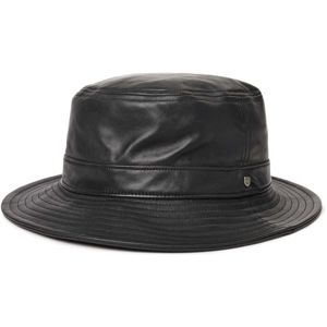 Brixton Mathews Bucket Hat Black Leather (BKLTR) klobouk - M