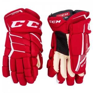 Hokejové rukavice CCM JetSpeed FT390 jr - Junior, 10, černá-červená-bílá