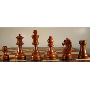 Chopra Figury Staunton Senator č. 6 hnědé šachové figurky