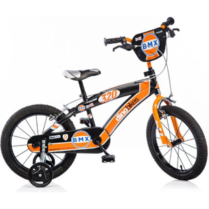 Dino BMX 145XC černo-oranžové 14 dětské kolo