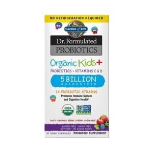 Garden of Life Dr. Formulated organická probiotika pro děti 30 tablet - jahoda - banán