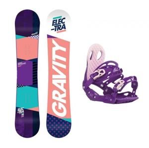 Gravity Electra 18/19 dámský snowboard + vázání Gravity G2 Lady Purple - 148 cm
