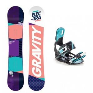 Gravity Electra 18/19 dámský snowboard + vázání Raven Starlet black/mint - 148 cm + S (EU 35-39)