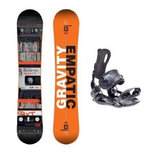 Gravity Empatic 17/18 + vázání SP Fastec 270 Black snowboardový set - 142 cm + velikost S (EU 36-40)