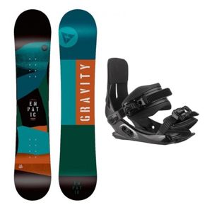 Gravity Empatic Jr 19/20 dětský snowboard + Sp Junior 180 Black vázání - 140 cm + XS/S - EU 32-36