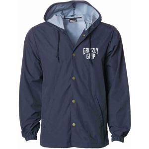Grizzly All City Hooded Coaches Jacket Navy (NVY) bunda - M