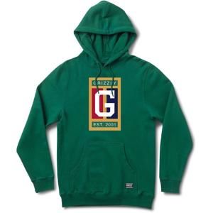 Grizzly Off The Court Hoodie Forest Green (FGRN) mikina - XL