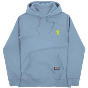Grizzly Og Bear Embroidered Hoodie Baby blue/neon Yellow (BBNY) mikina - XL