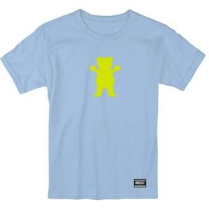 Grizzly Og Bear s/s Baby blue/neon Yellow (BBNY) triko - S