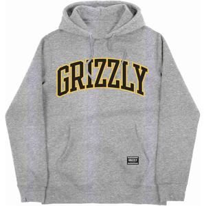 Grizzly University Hoodie Grey Heather (GRHR) mikina - XL