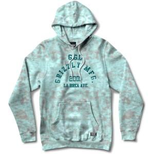 Grizzly Washed Up Hoodie Turquoise Tie-Dye (TQTY) mikina - M