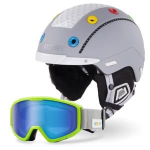 Hatchey Set Edge Junior helma + Rigger lyžařské brýle - XS (50-54 cm)