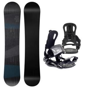 Hatchey General snowboard set + vázání FT270 black - 150 cm