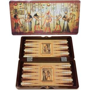 HOT Sports + Toys Backgammon lakovaný, Egypt 30 cm