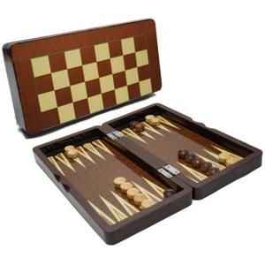 HOT Sports + Toys Backgammon + šachy, dřevěné, 40 cm