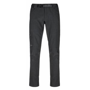 Kilpi JAMES-M nadměrné tmavě šedé outdoorové kalhoty + šátek Kilpi - 6XL
