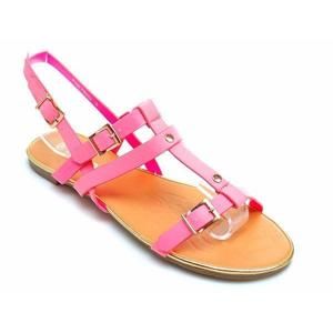 La Bella shoes FR952P Vynikající růžové sandály na pláž - EU 38