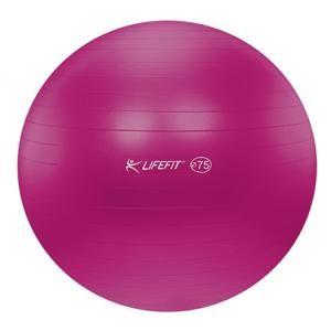 Lifefit Gymnastický míč ANTI-BURST 75 cm, bordó