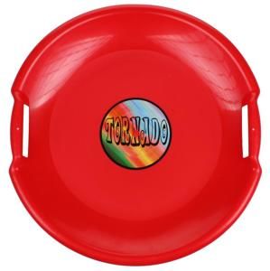 Merco sáňkovací talíř Tornado plastový - červená