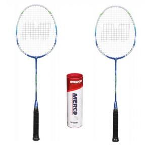 Merco Synergy 900 raketa (výhodný set 2ks) + Merco badmintonové míčky