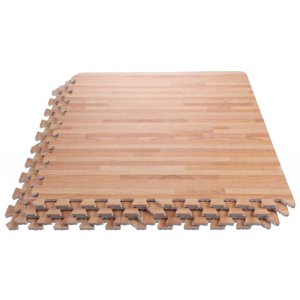 Merco Woody fitness podložka dřevo, 60 x 60 x 1 cm - třešeň 4 ks