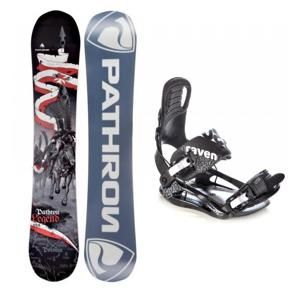 Pathron Legend 17/18 snowboard + vázání Raven S220 black - 156 cm + L (EU 41-44)