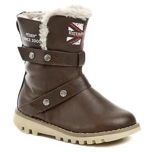 Peddy PT-533-34-25 hnědé dětské zimní boty - EU 30