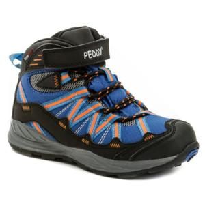 Peddy PV-509-27-03 modro oranžové kotníčkové zimní boty dětská obuv - EU 29