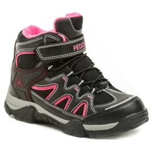 Peddy PZ-509-39-09 černo růžové kotníčkové zimní boty dětská obuv - EU 34
