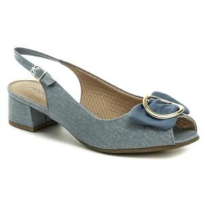 Piccadilly 114011 modré dámské sandály na podpatku - EU 40