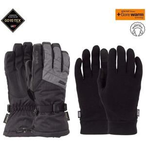 POW Warner GTX Long Glove + Warm Charcoal (CH) rukavice - XXL