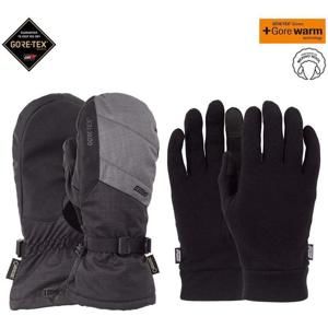 POW Warner GTX Long Mitt + Warm Charcoal (CH) rukavice - L