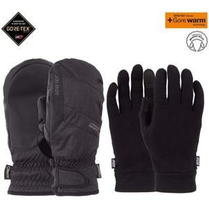 POW Warner GTX Short Mitt + Warm Black (BK) rukavice - L