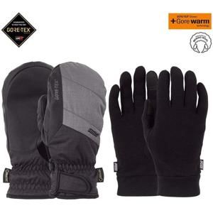 POW Warner GTX Short Mitt + Warm Charcoal (CH) rukavice - M