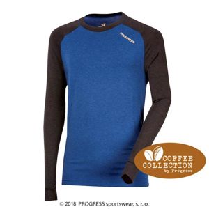 Progress CC NDR pánské funkční tričko s dlouhým rukávem - M-antracit/modrá
