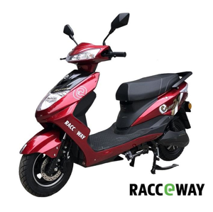 RACCEWAY Elektrický motocykl City 21 červený + držák zdarma + sleva 1000,- na příslušenství - 1500