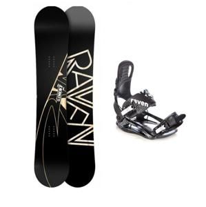 Raven Element + vázání Raven S220 black snowboardový set - 160 cm + S (EU 35-39)