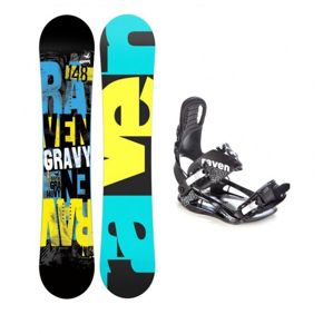 Raven Gravy + vázání Raven S220 black snowboardový set - 115 cm + L (EU 41-44)