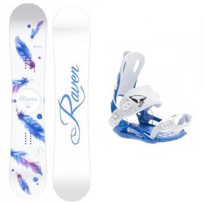 Raven Mia White dámský snowboard + Sp FT270 Blue vázání - 147 cm + S (EU 36-39)