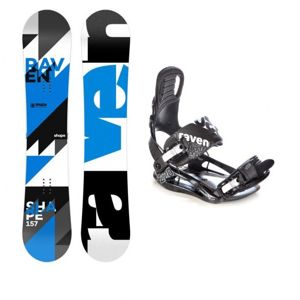 Raven Shape blue 2018 snowboard + vázání Raven S220 black - 155 cm wide (širší) + XL (EU 44-47)