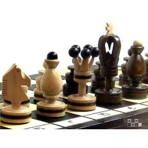 Šachy královské vykládané mědí