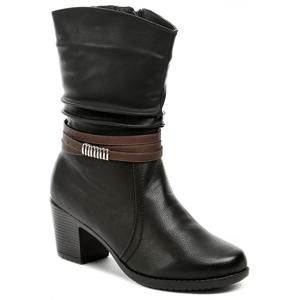 Scandi 56-0371-A1 černé kotníčkové kozačky dámská obuv - EU 36